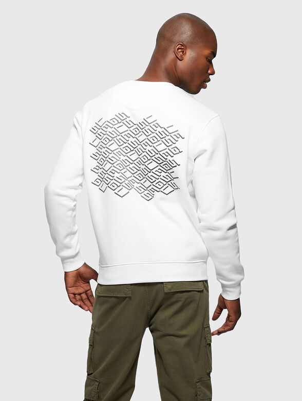 Sweatshirt with contrast print on the back - 2