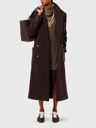 Square scarf with monogram print - 5