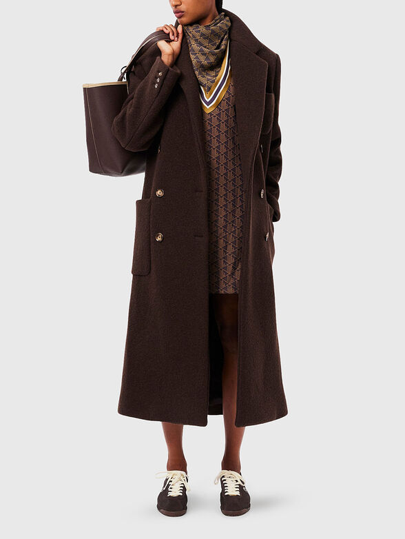 Square scarf with monogram print - 2