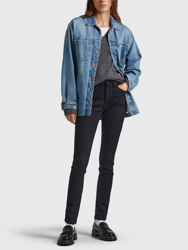 Skinny jeans in black color - 5