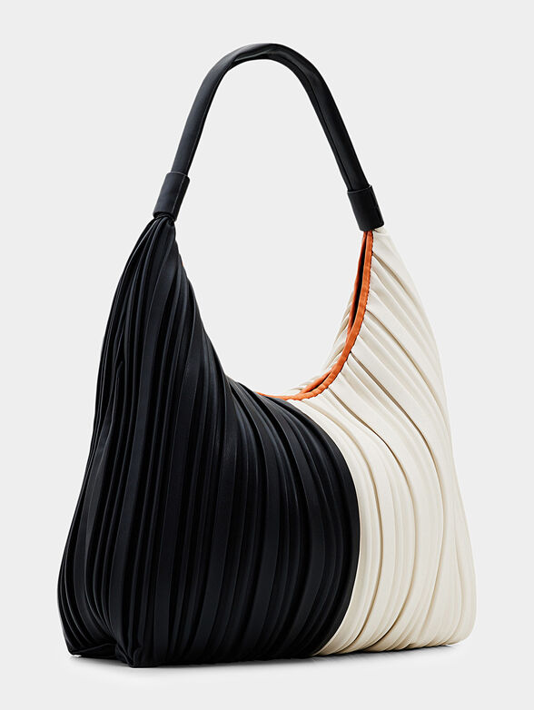 PLEAT SCALA bag with contrast print - 2