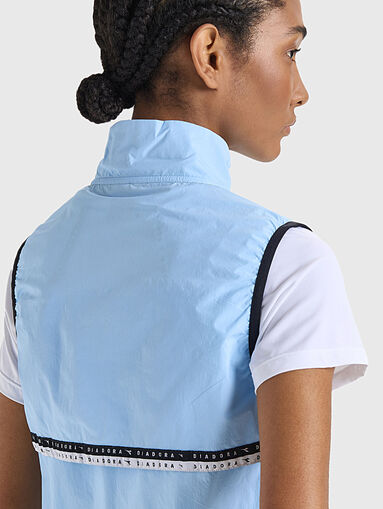 Black sports vest with logo detail - 4