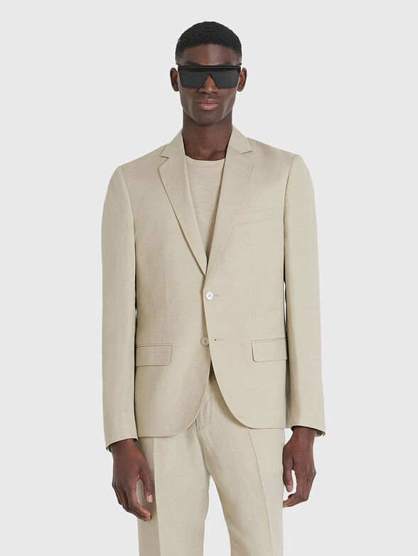 Jacket of linen blend  - 1