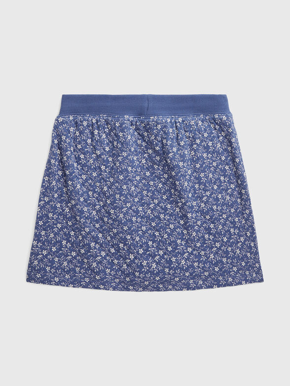 Skirt with laces and floral print - 2