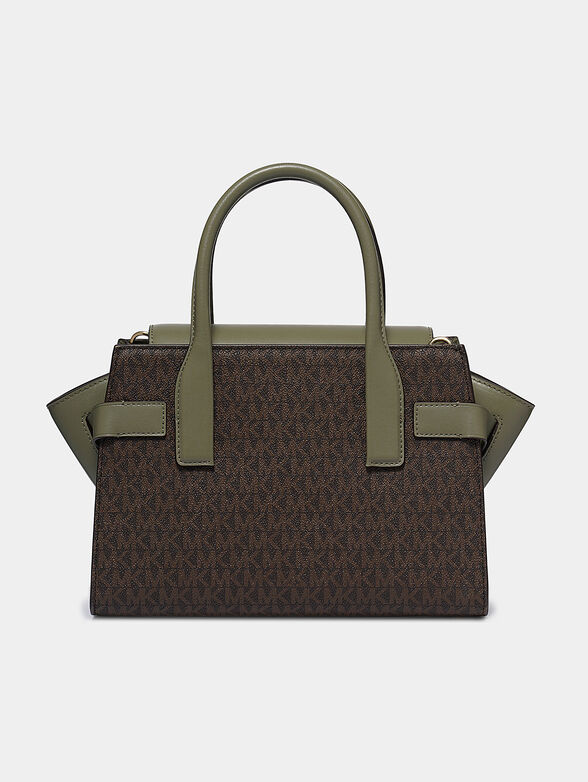 CARMEN Satchel bag with monogram logo print - 4
