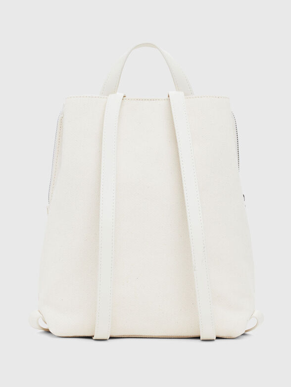 White backpack with perforations - 3