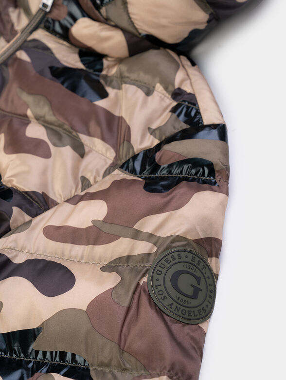 Hooded jacket with camou print - 4