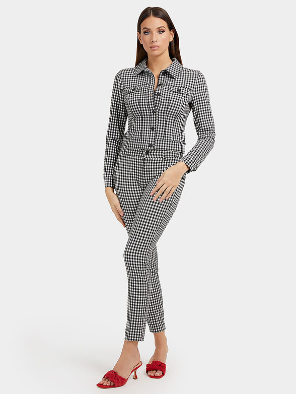 ROMINA jacket with checked print - 2