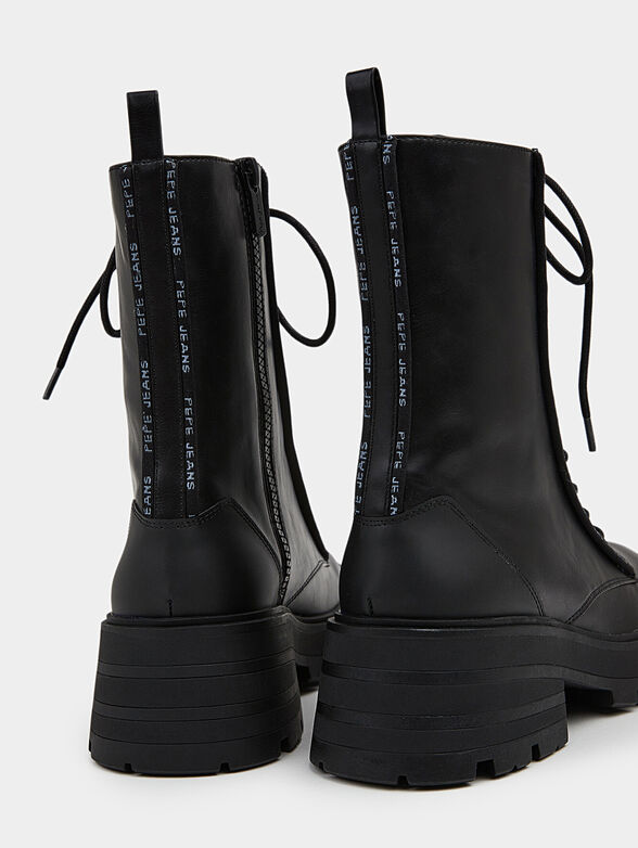 SODA ankle boots with logo detail and laces - 3