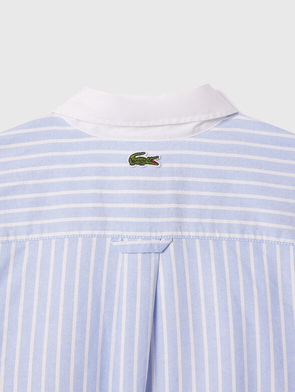 Logo accent stripe shirt  - 3