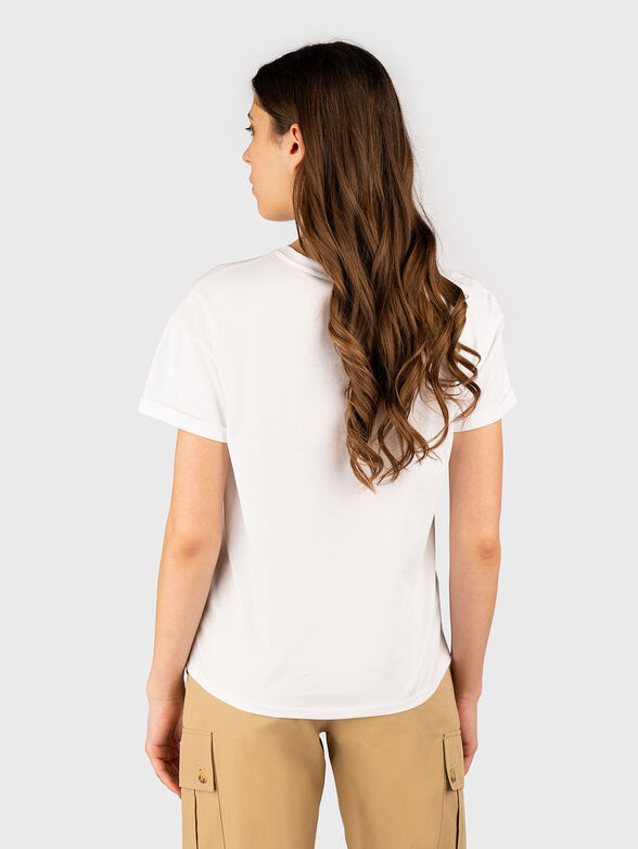 Cotton T-shirt with oval neckline - 2