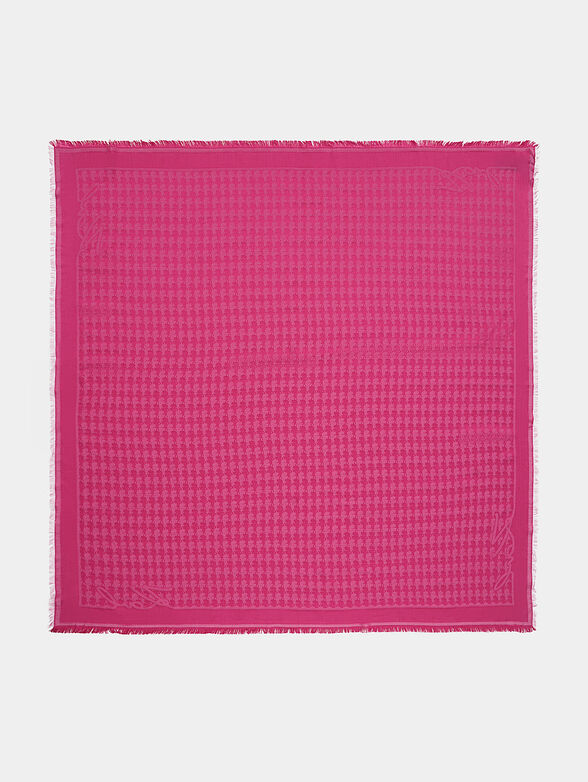 CAMEO Silk scarf in fuxia - 1
