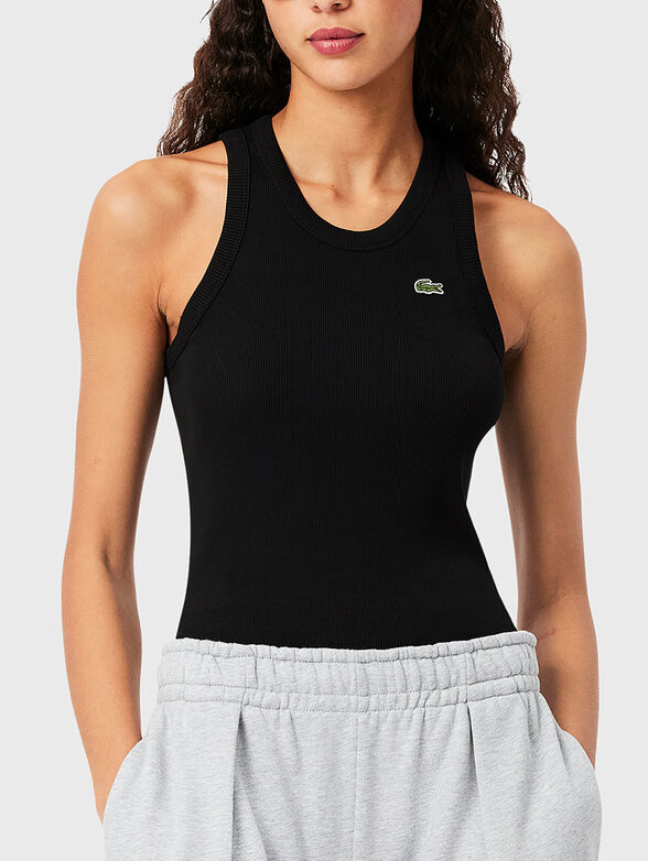 Black cotton top - 1