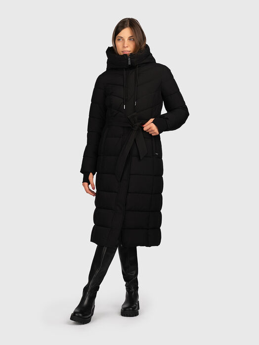 Quilted hooded puffer jacket