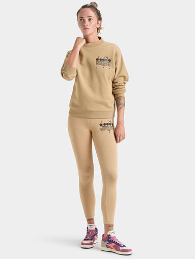 MANIFESTO cotton beige sweatshirt - 5