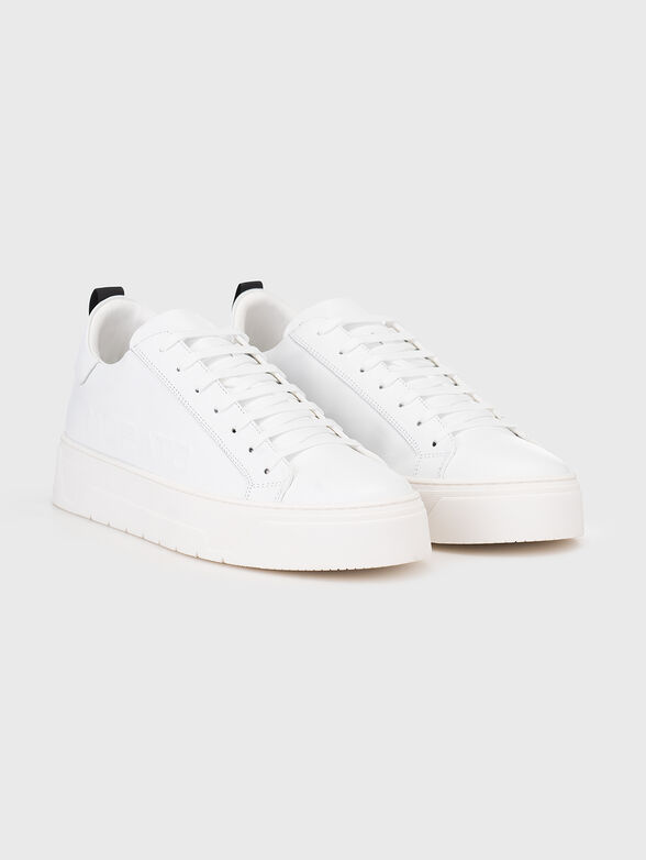 Black leather sneakers - 2