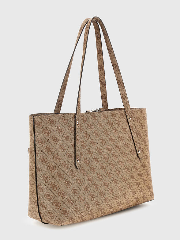Shopper bag with monogram print - 3