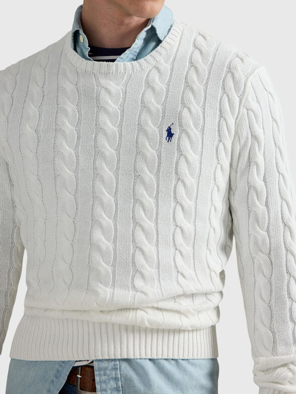 Sweater with logo embroidery - 4