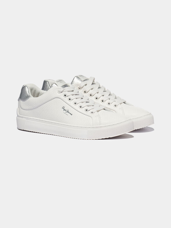 ADAMS LAMU White sneakers with silver details - 2