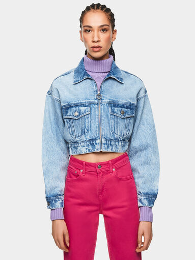DUA LIPA X PEPE JEANS Cropped denim jacket - 5