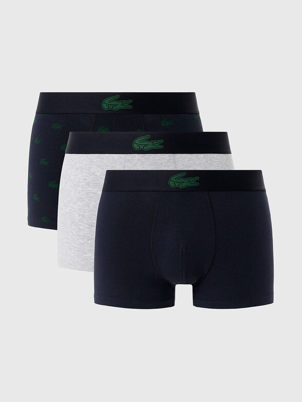 Set of three pairs of boxers with logo - 1