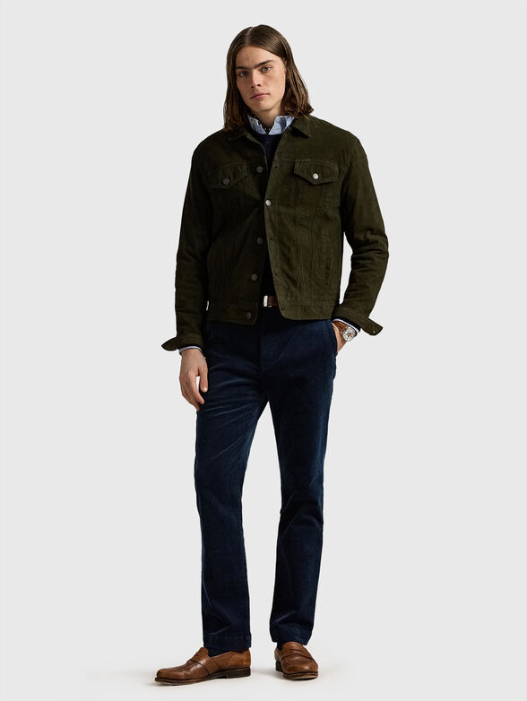 Slim fit corduroy trousers - 4