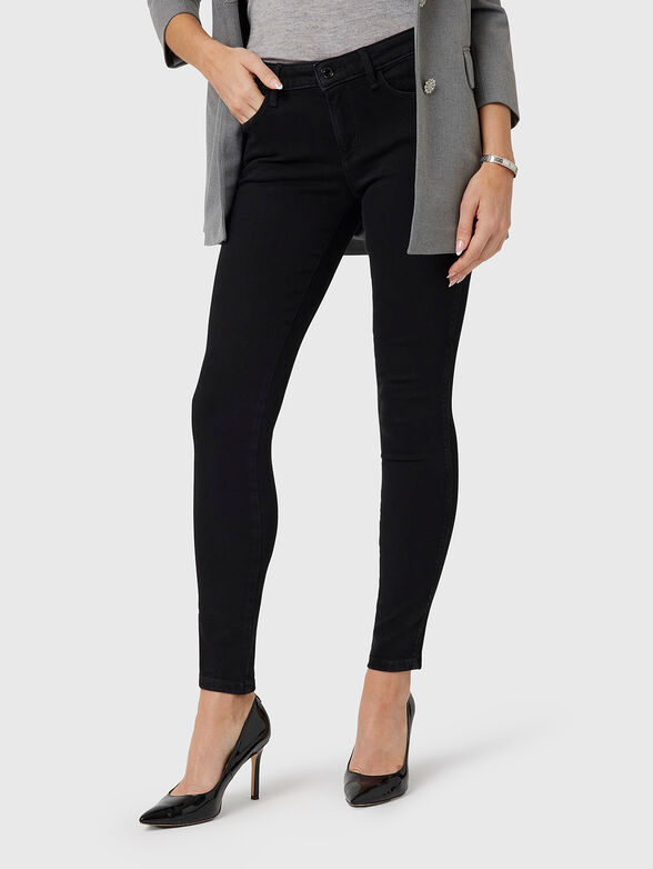 Low-waisted black jeans - 1