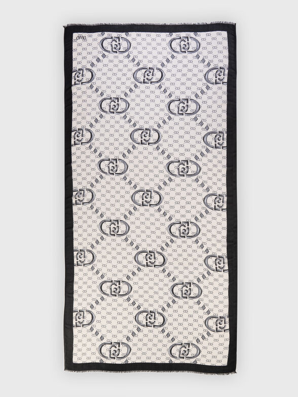 Logo print scarf - 2
