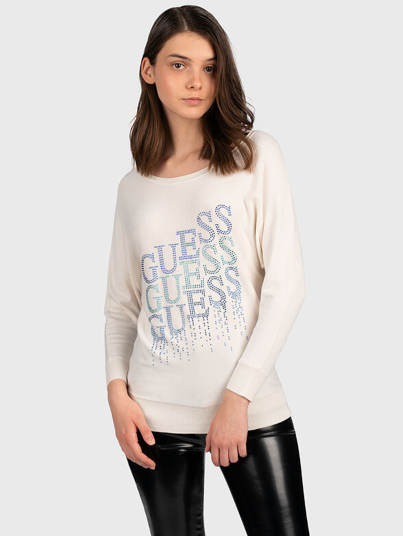 CLAUDINE Sweater with logo inscription - 1