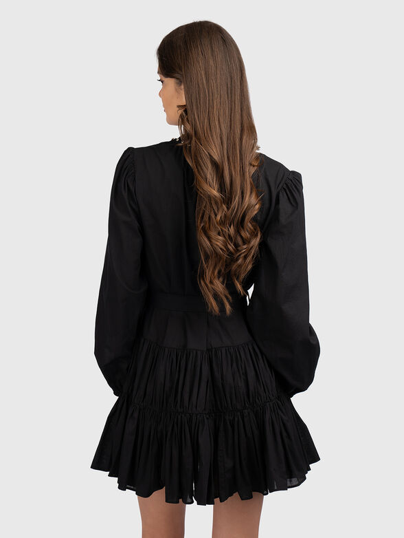 Black dress with belt - 2