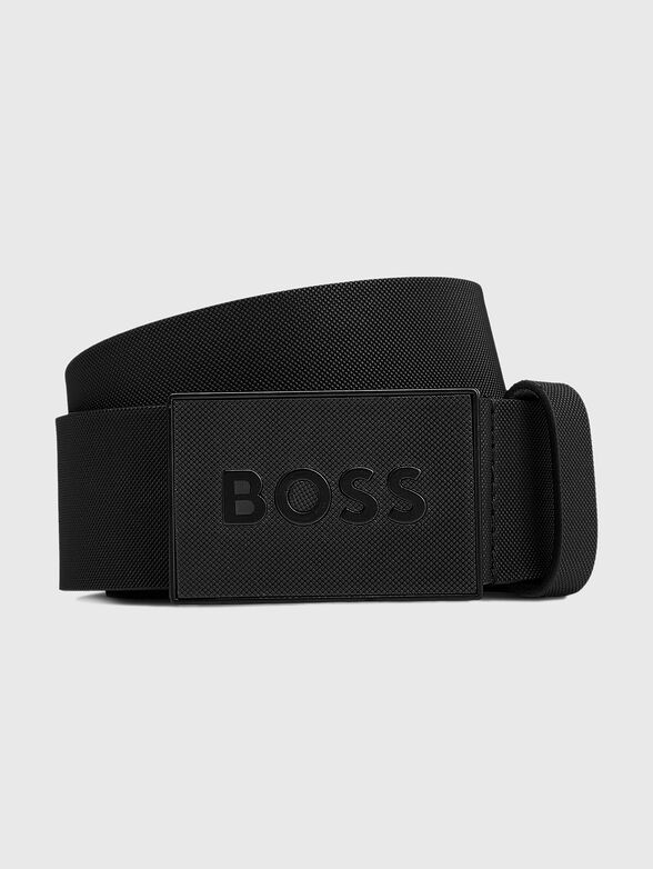ICON S1 black leather belt - 1