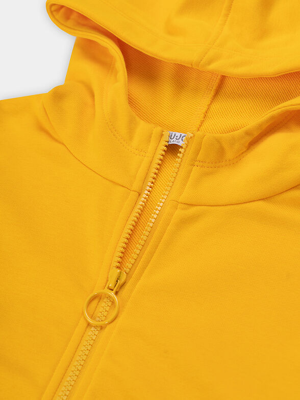 Green sweatshirt with logo print - 3