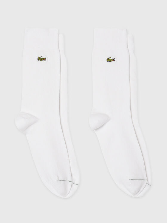Сет от два чифта памучни чорапи с лого - 1