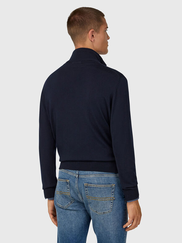 Pullover with polo collar and zip - 3
