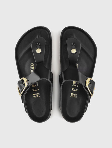 GIZEH genuine leather slippers - 5