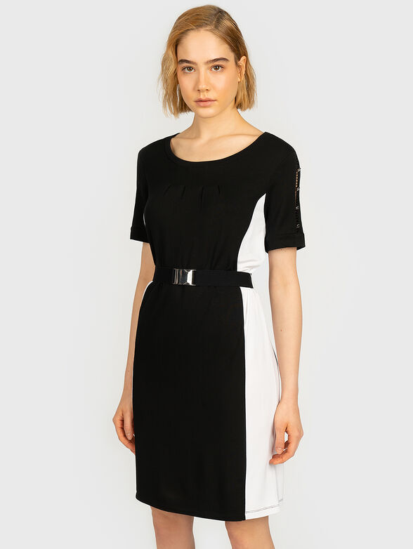 Black dress with contrasting details - 1