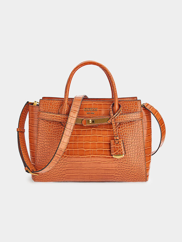 AVIANA bag with croc texture and logo detail - 1