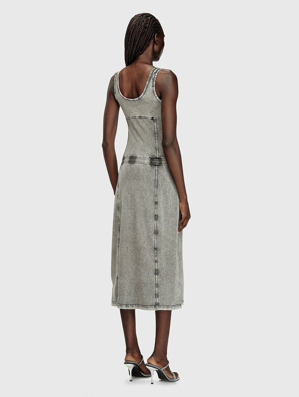 D-INNY cotton midi slim dress - 2