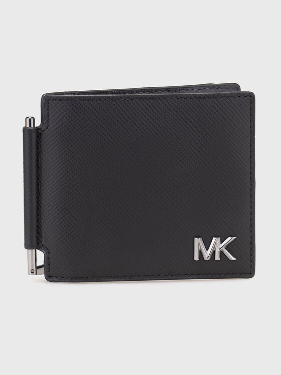 Leather cardholder with logo - 1