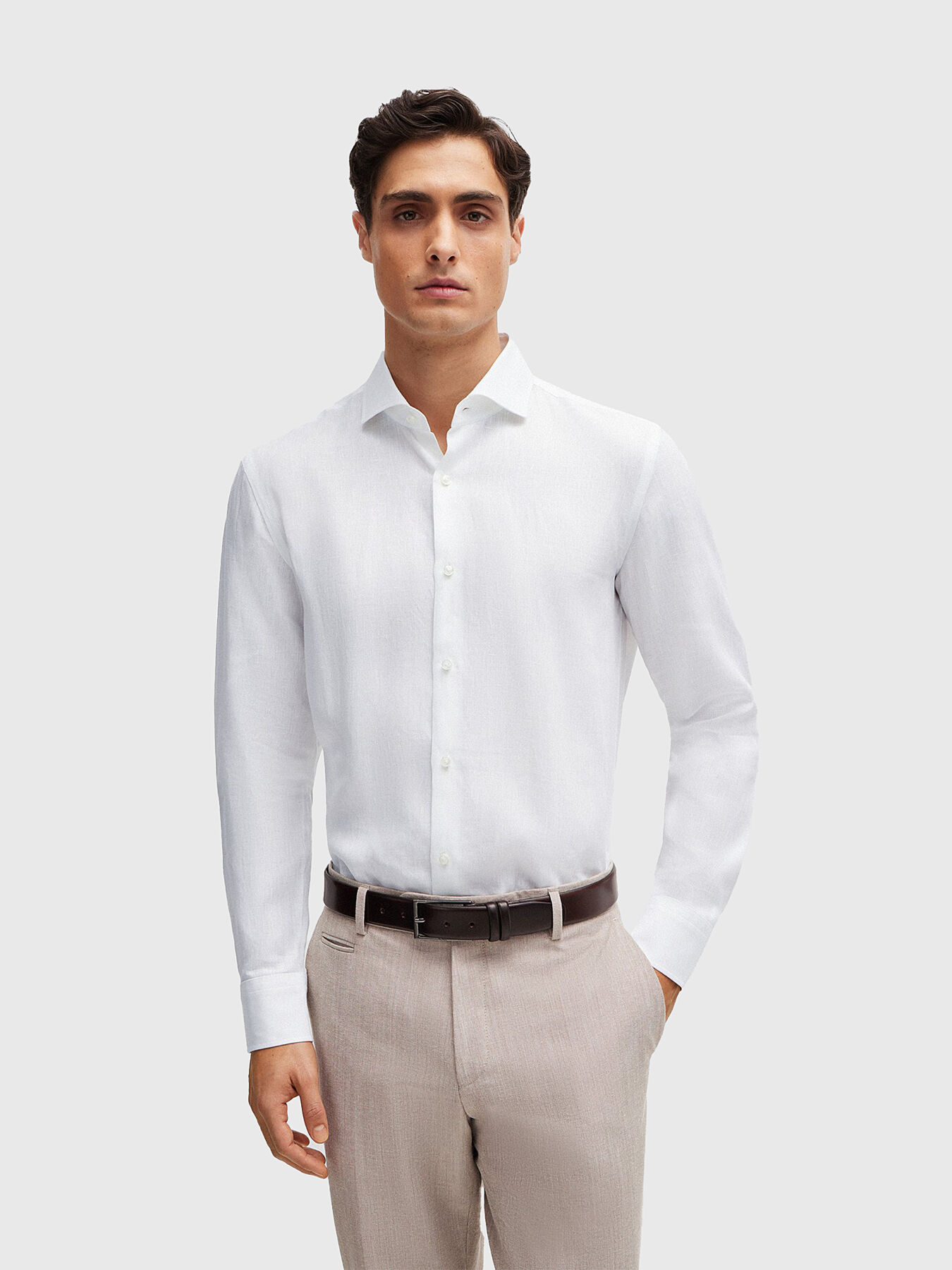Boss linen shirt top
