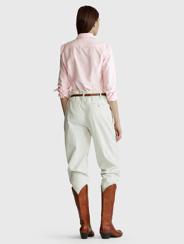 Pink shirt in cotton - 3