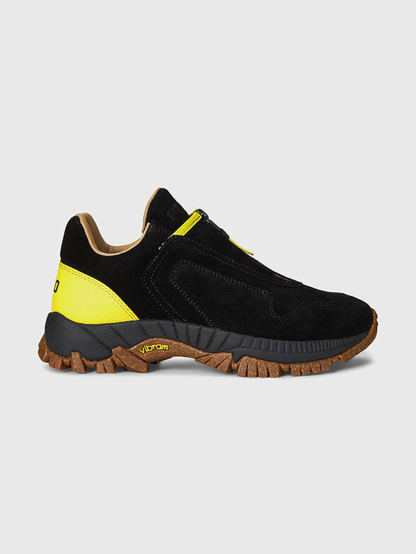 Suede sneakers with contrasting details - 1