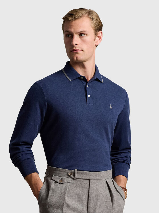 Поло-шърт с дълъг ръкав - 1