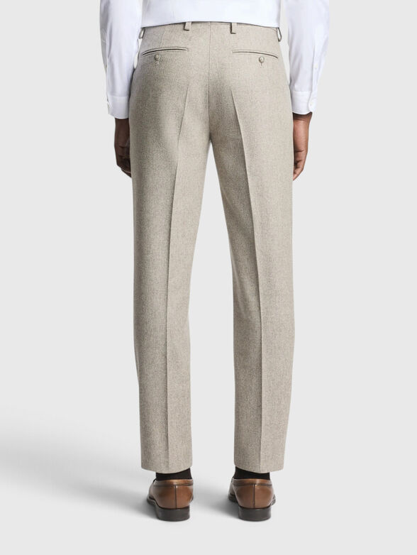 Beige wool trousers - 2