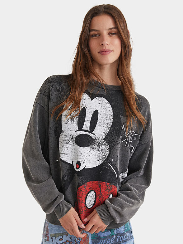 Sweatshirt with Mickey Mouse print - 1