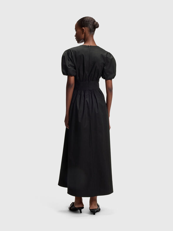 Cotton dress with puff sleeves - 2