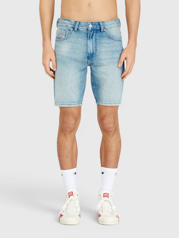 Slim-fit denim shorts  - 1
