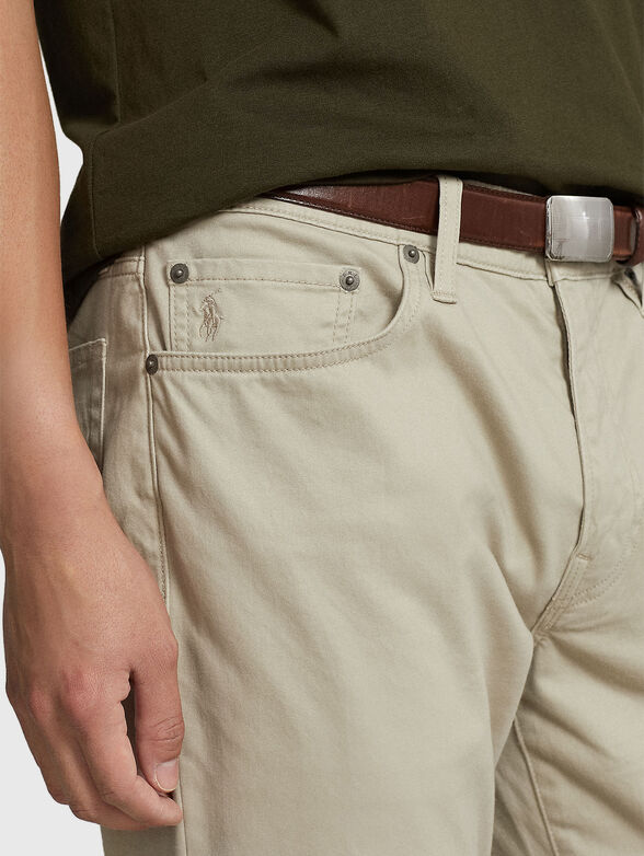 Beige cotton pants - 3