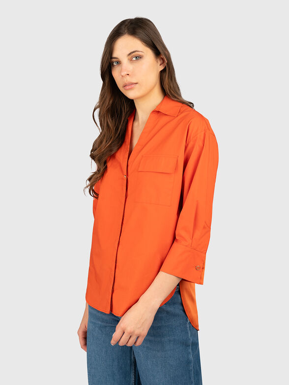 Cotton shirt with pocket - 0