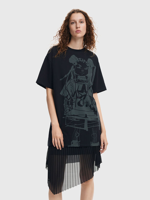 T-shirt dress with print - 1